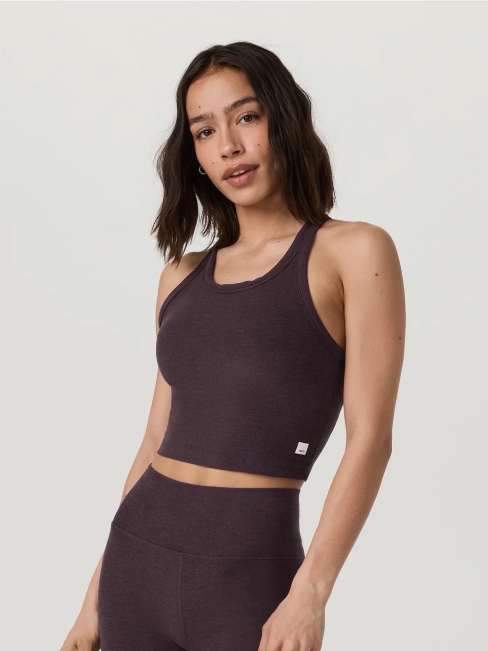 Vuori Elevation Racerbavk Tank, Raisin Heather, Medium